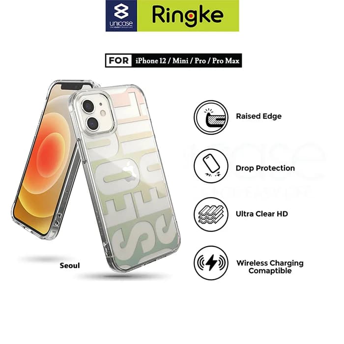 Case iPhone 12 Pro Max 12 Pro 12 Mini Ringke Fusion Anti Crack Casing