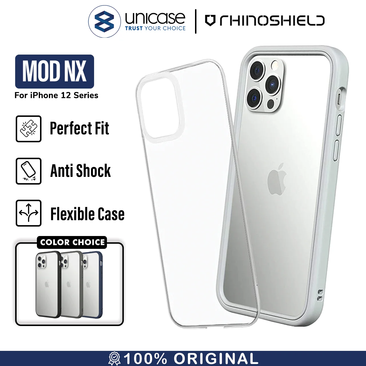 Case iPhone 12 Pro Max 12 Pro Mini RhinoShield MOD NX Bumper & Casing