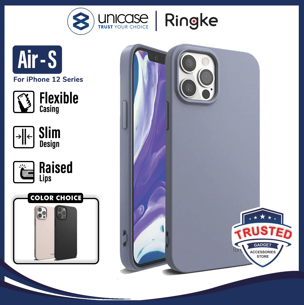 Case iPhone 12 Pro Max 12 Pro Mini Ringke Air S Softcase Matte Casing