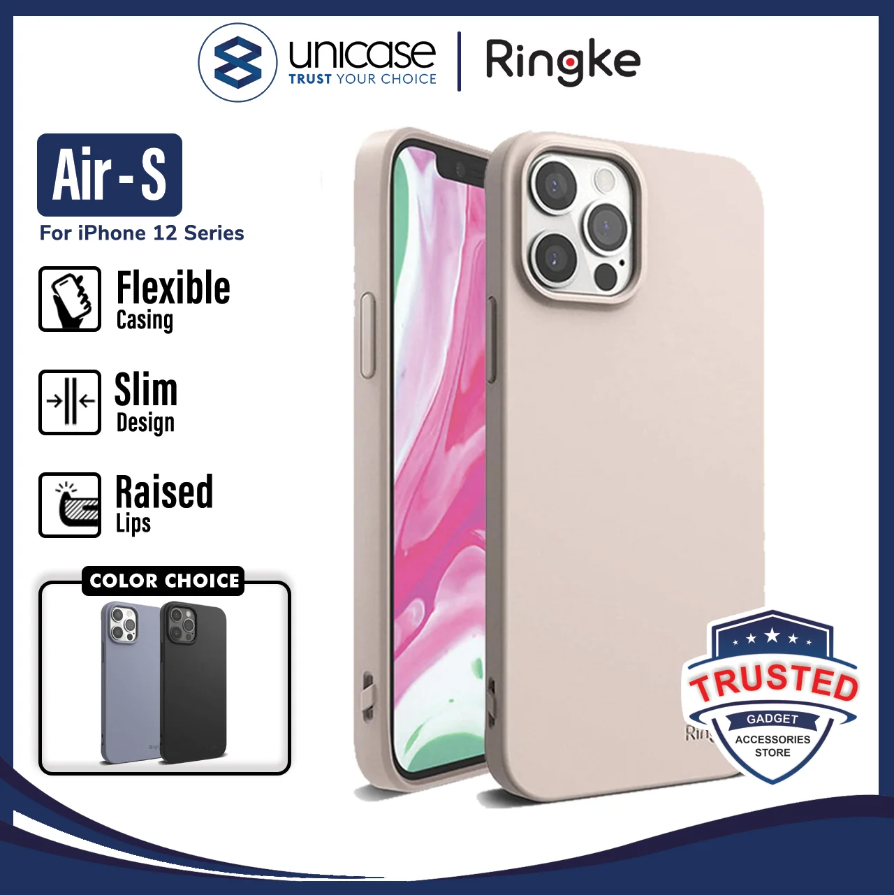 Case iPhone 12 Pro Max 12 Pro Mini Ringke Air S Softcase Matte Casing