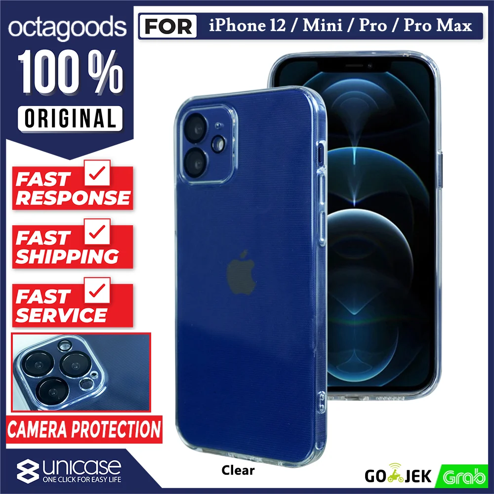 Case iPhone 12 Pro Max Mini Octagoods Camera Protection Soft Casing