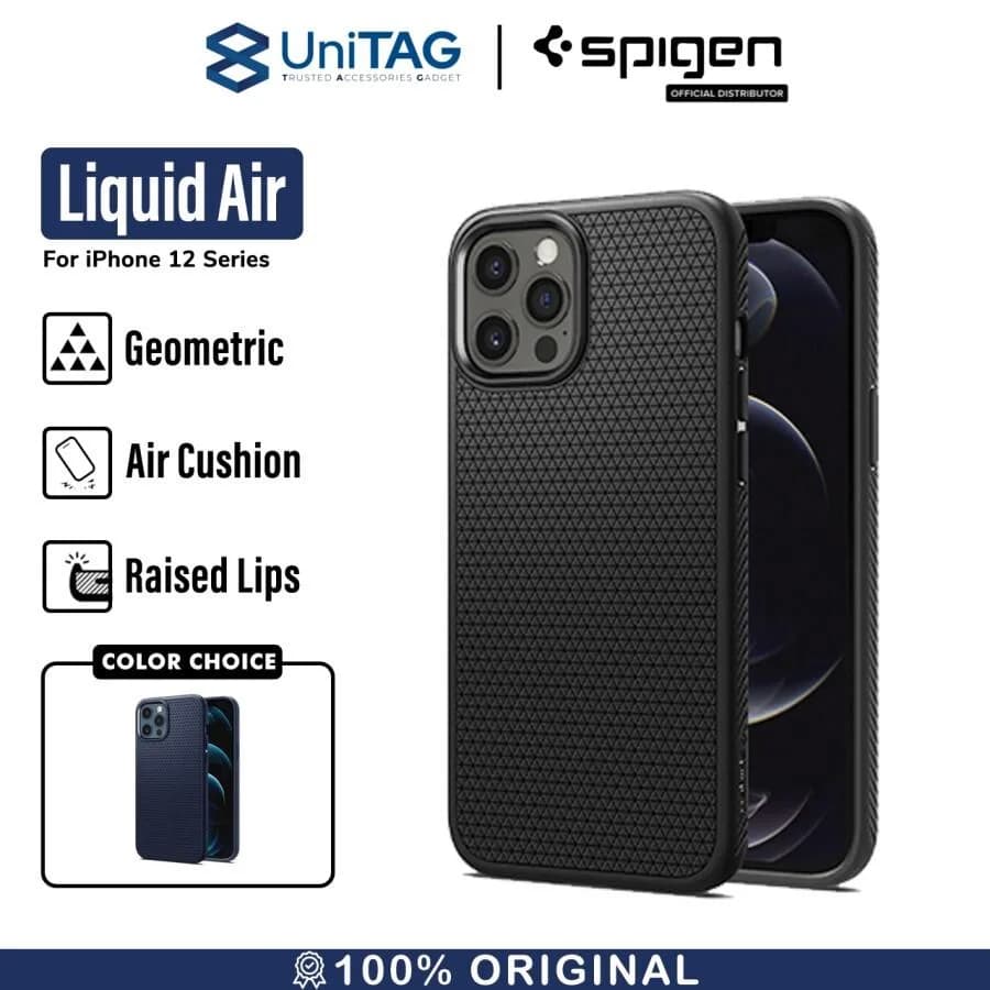 Case iPhone 12 Pro Max / Pro / Mini Spigen Liquid Air Softcase Casing