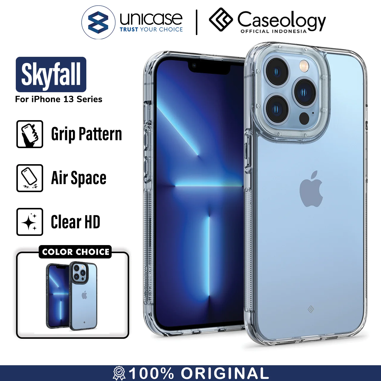 Case iPhone 13 Pro Max 13 Mini Caseology Skyfall Dual Hybrid Casing