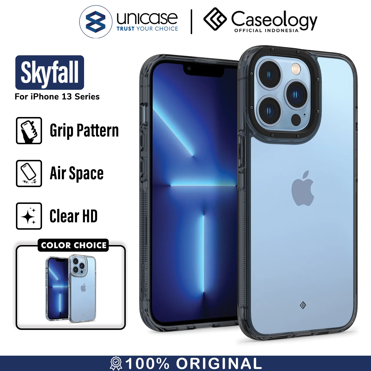 Case iPhone 13 Pro Max 13 Mini Caseology Skyfall Dual Hybrid Casing