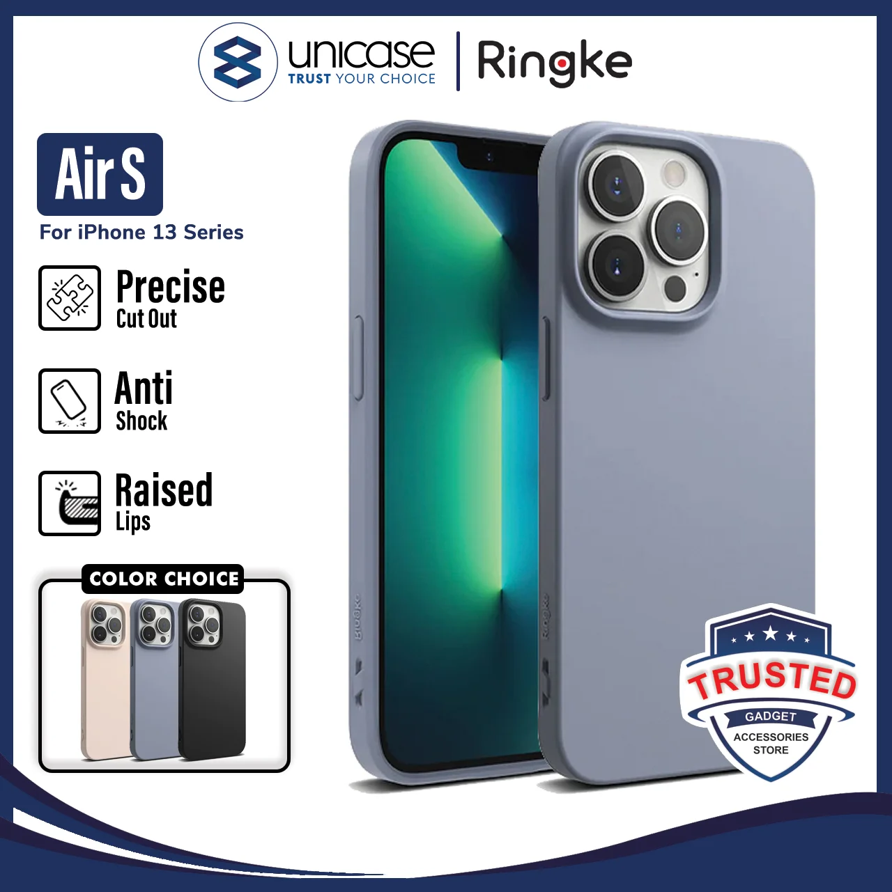 Case iPhone 13 Pro Max 13 Mini Ringke Air S Softcase Matte TPU Casing