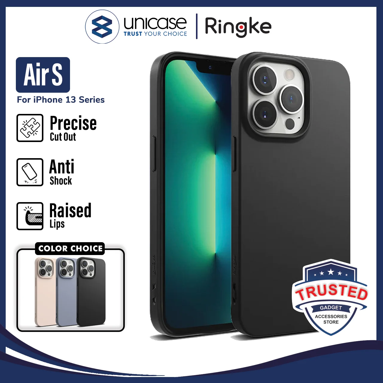 Case iPhone 13 Pro Max 13 Mini Ringke Air S Softcase Matte TPU Casing