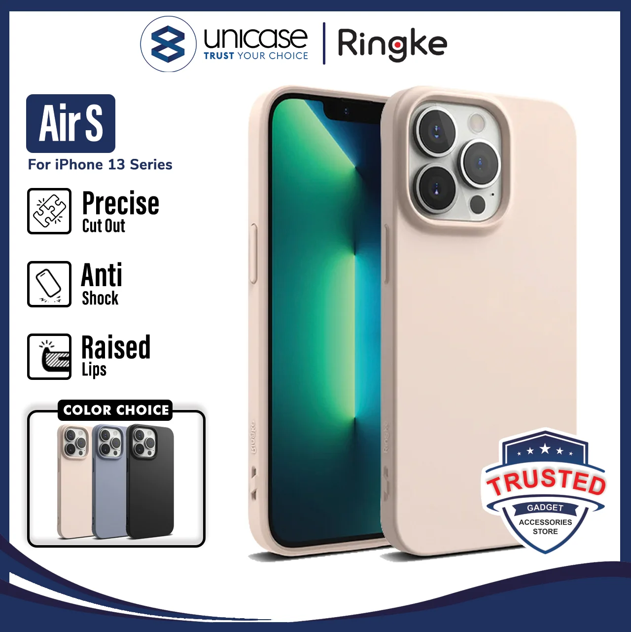 Case iPhone 13 Pro Max 13 Mini Ringke Air S Softcase Matte TPU Casing