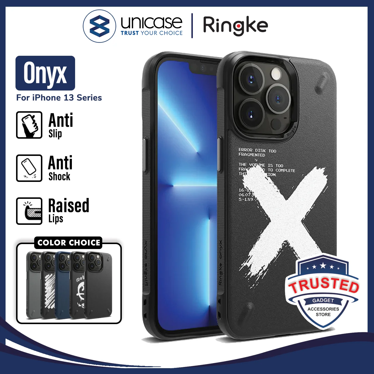 Case iPhone 13 Pro Max 13 Mini Ringke Onyx Softcase TPU Casing