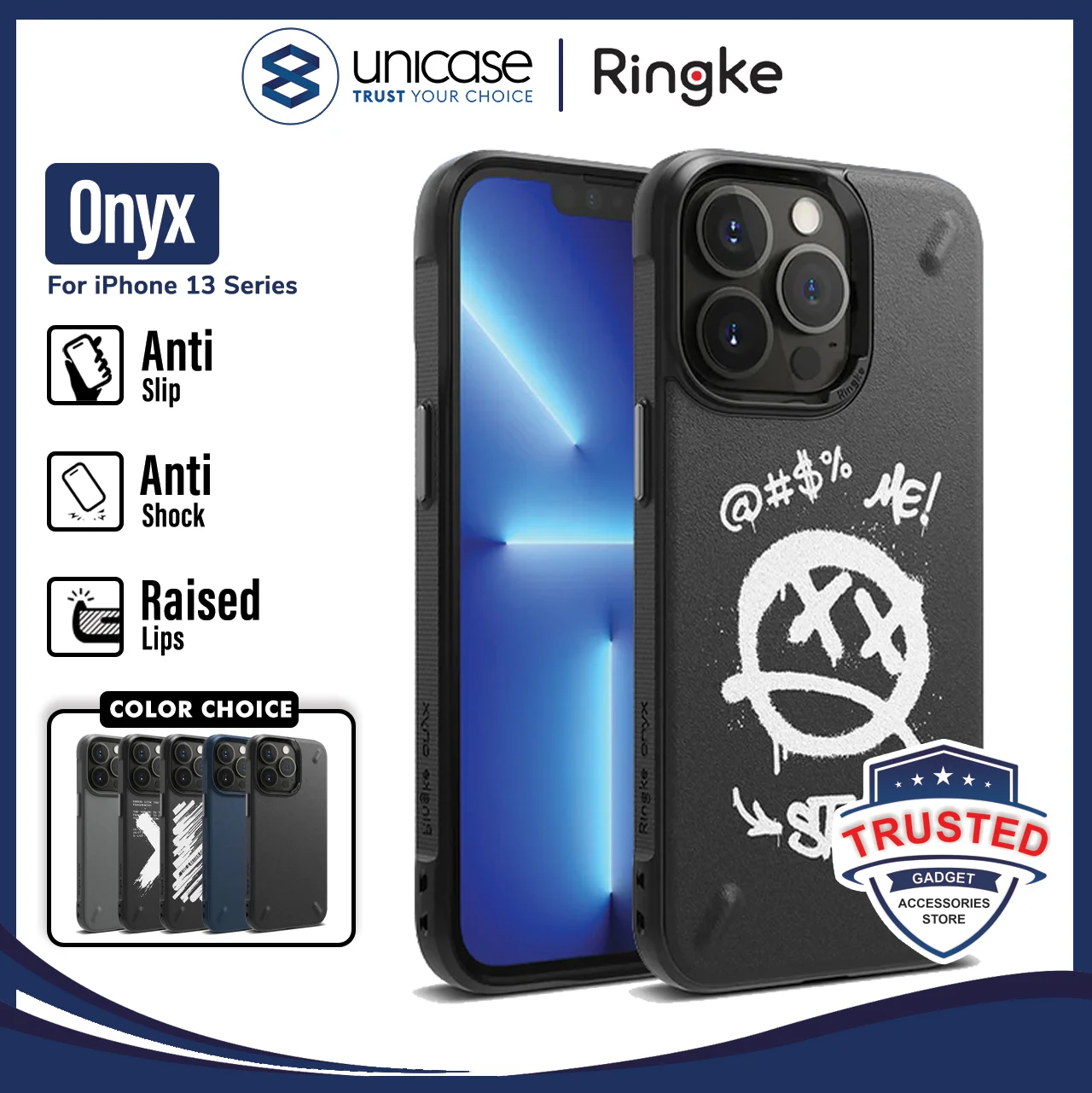 Case iPhone 13 Pro Max 13 Mini Ringke Onyx Softcase TPU Casing