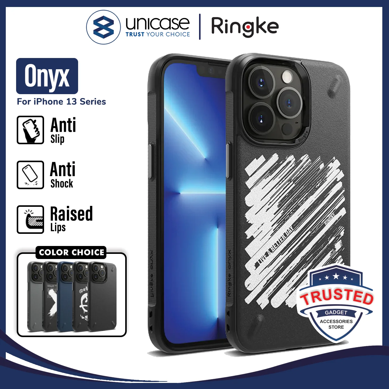 Case iPhone 13 Pro Max 13 Mini Ringke Onyx Softcase TPU Casing