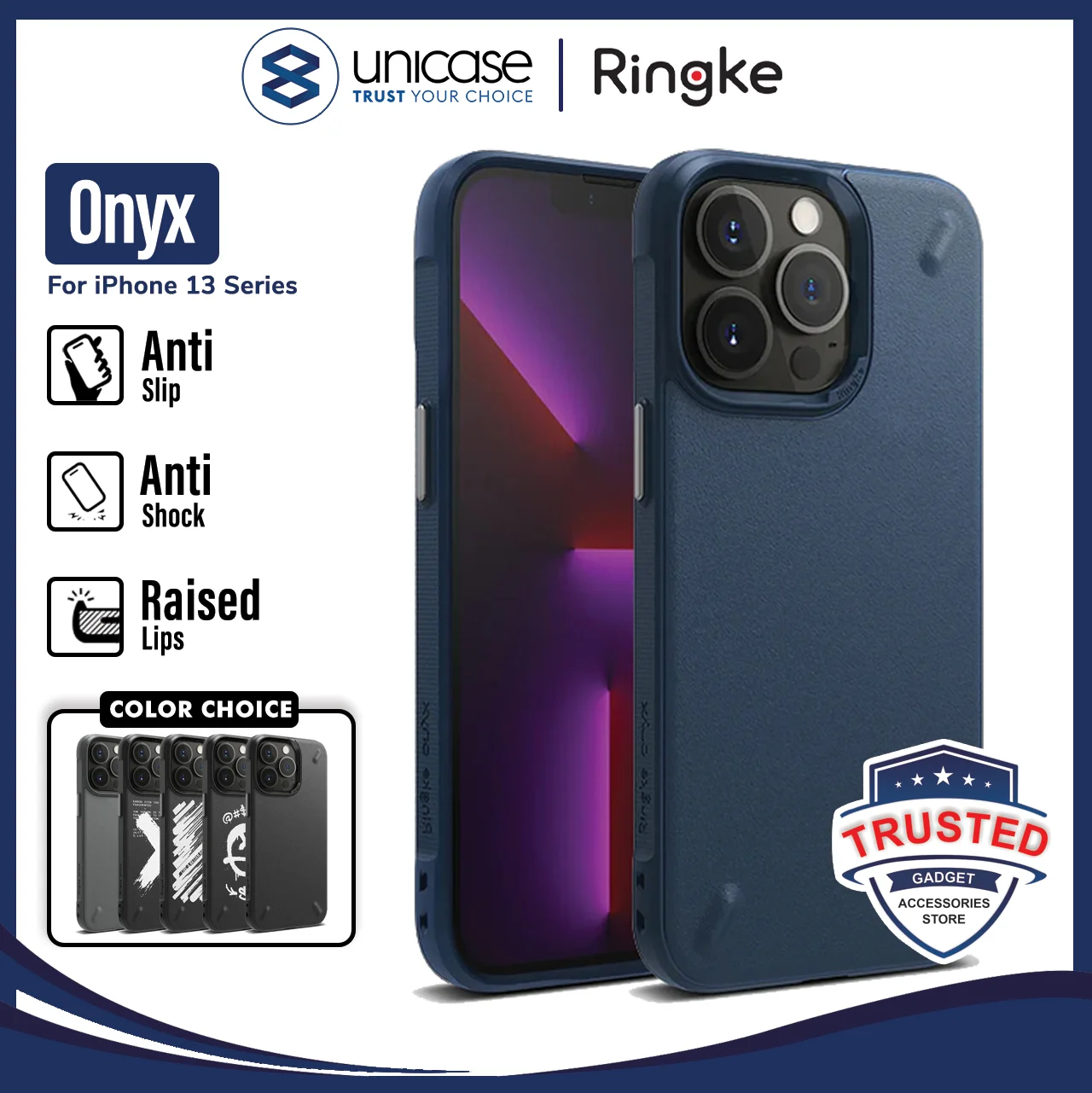 Case iPhone 13 Pro Max 13 Mini Ringke Onyx Softcase TPU Casing