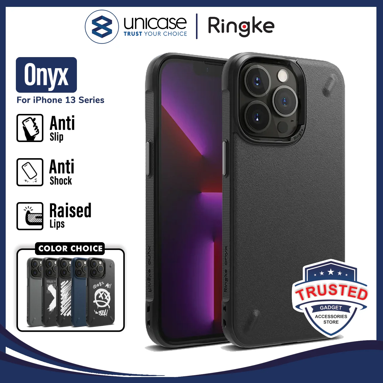 Case iPhone 13 Pro Max 13 Mini Ringke Onyx Softcase TPU Casing