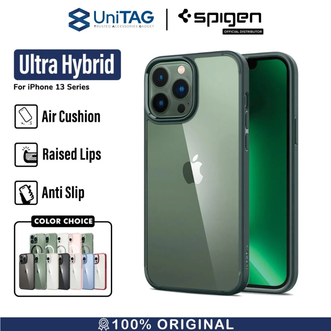Case iPhone 13 Pro Max 13 Mini Spigen Ultra Hybrid Anti Crack Magsafe