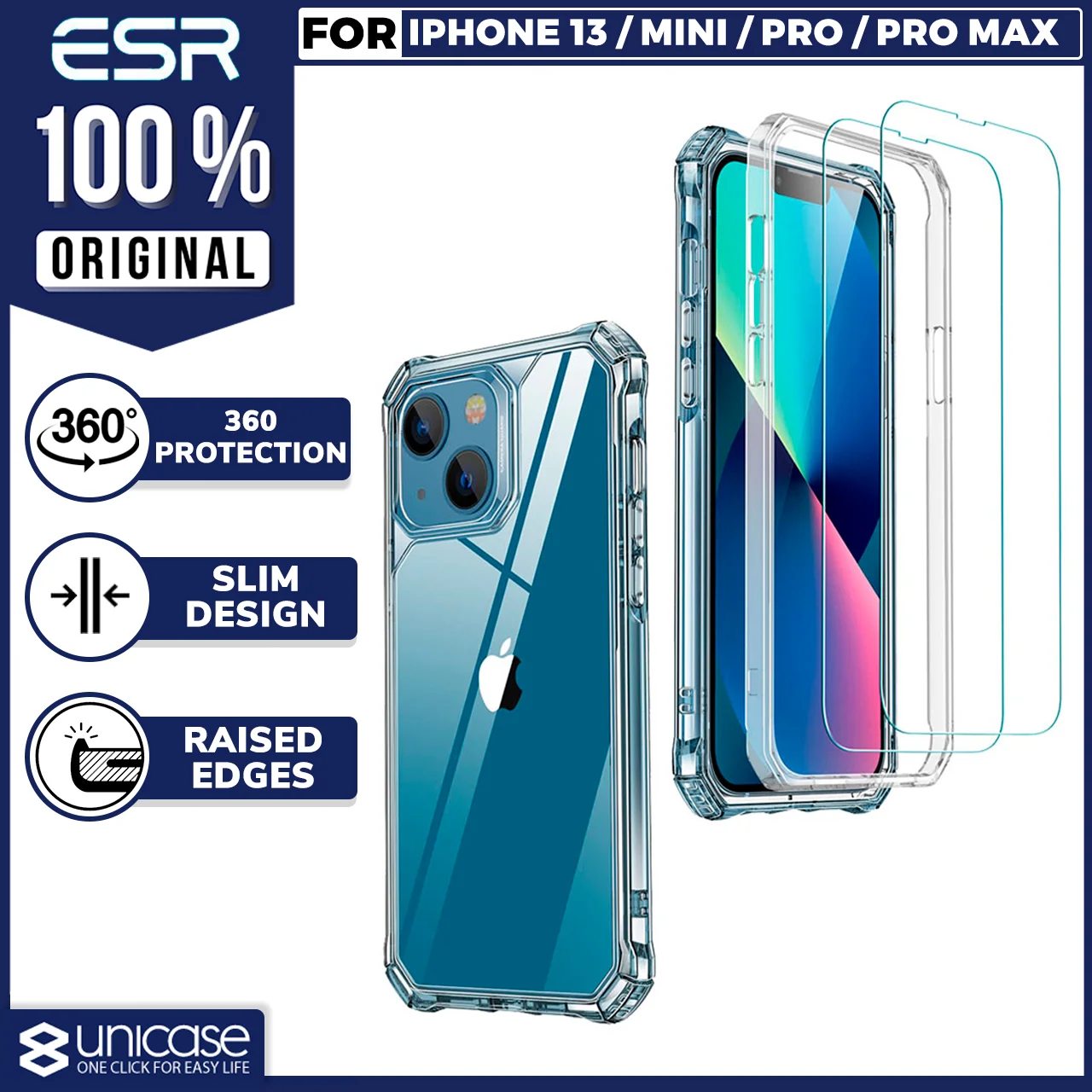 Case iPhone 13 Pro Max Mini ESR Alliance Tough Hybrid 360 Casing