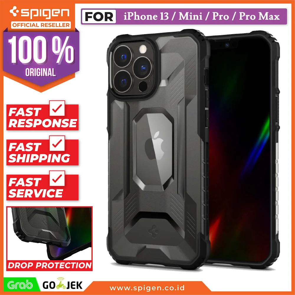 Case iPhone 13 Pro Max Mini Spigen Nitro Force Anti Crack Casing