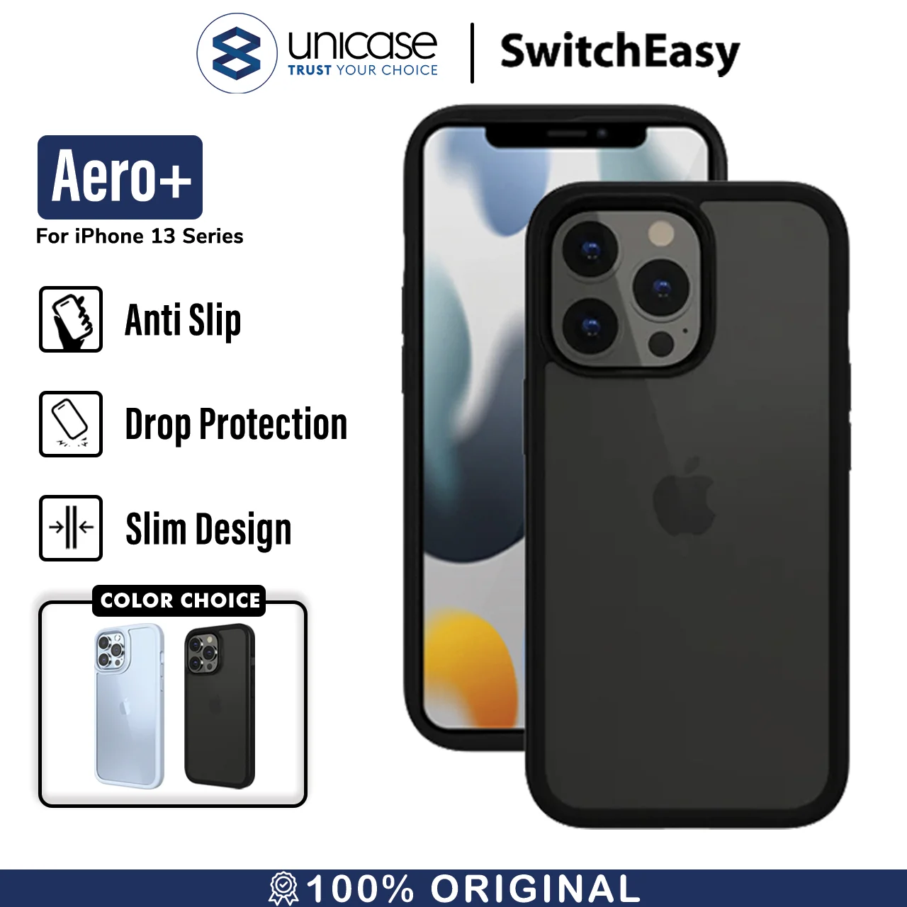 Case iPhone 13 Pro Max Mini SwitchEasy Aero Plus Hybrid Slim Casing