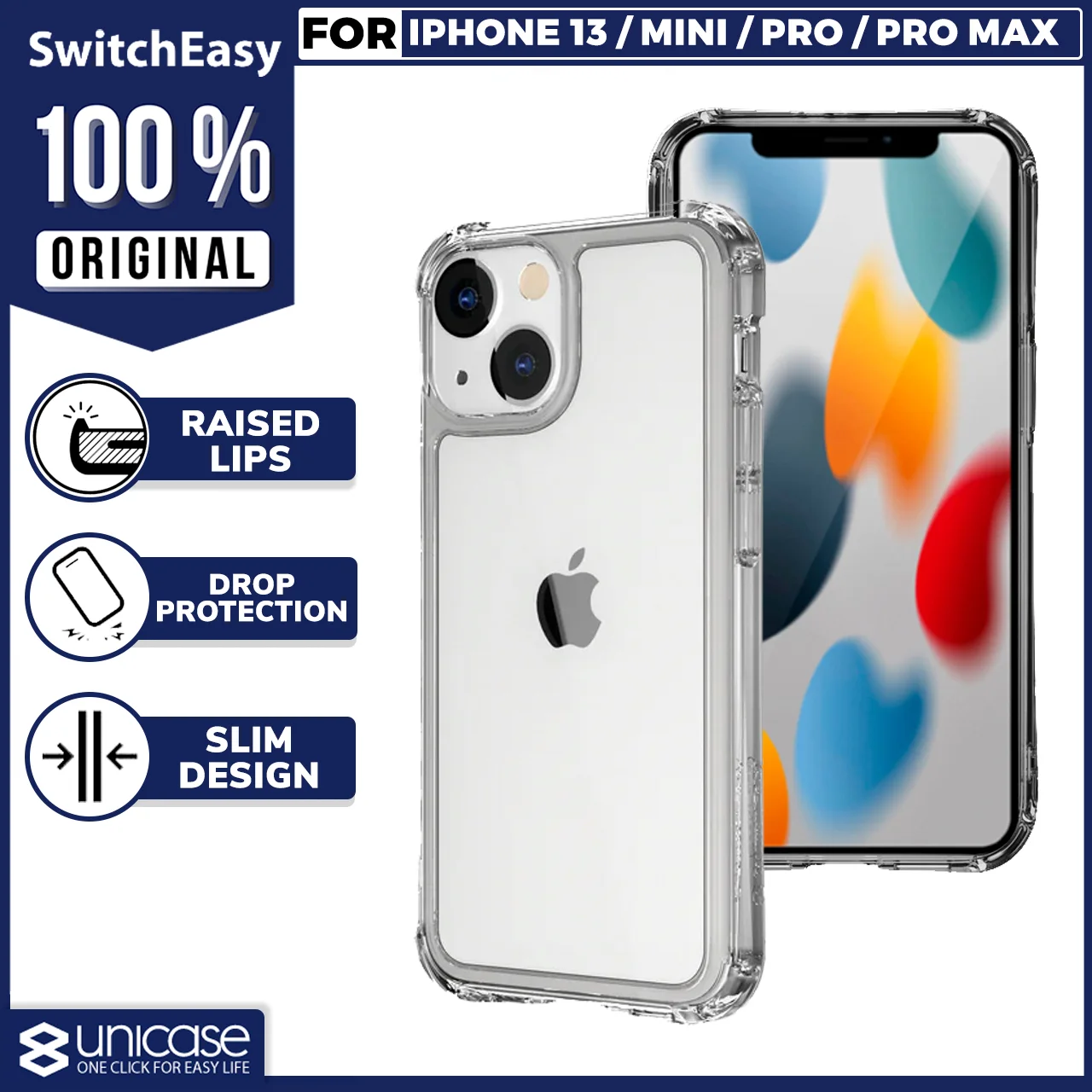 Case iPhone 13 Pro Max Mini Switcheasy Alos Anti Crack Hybrid Casing