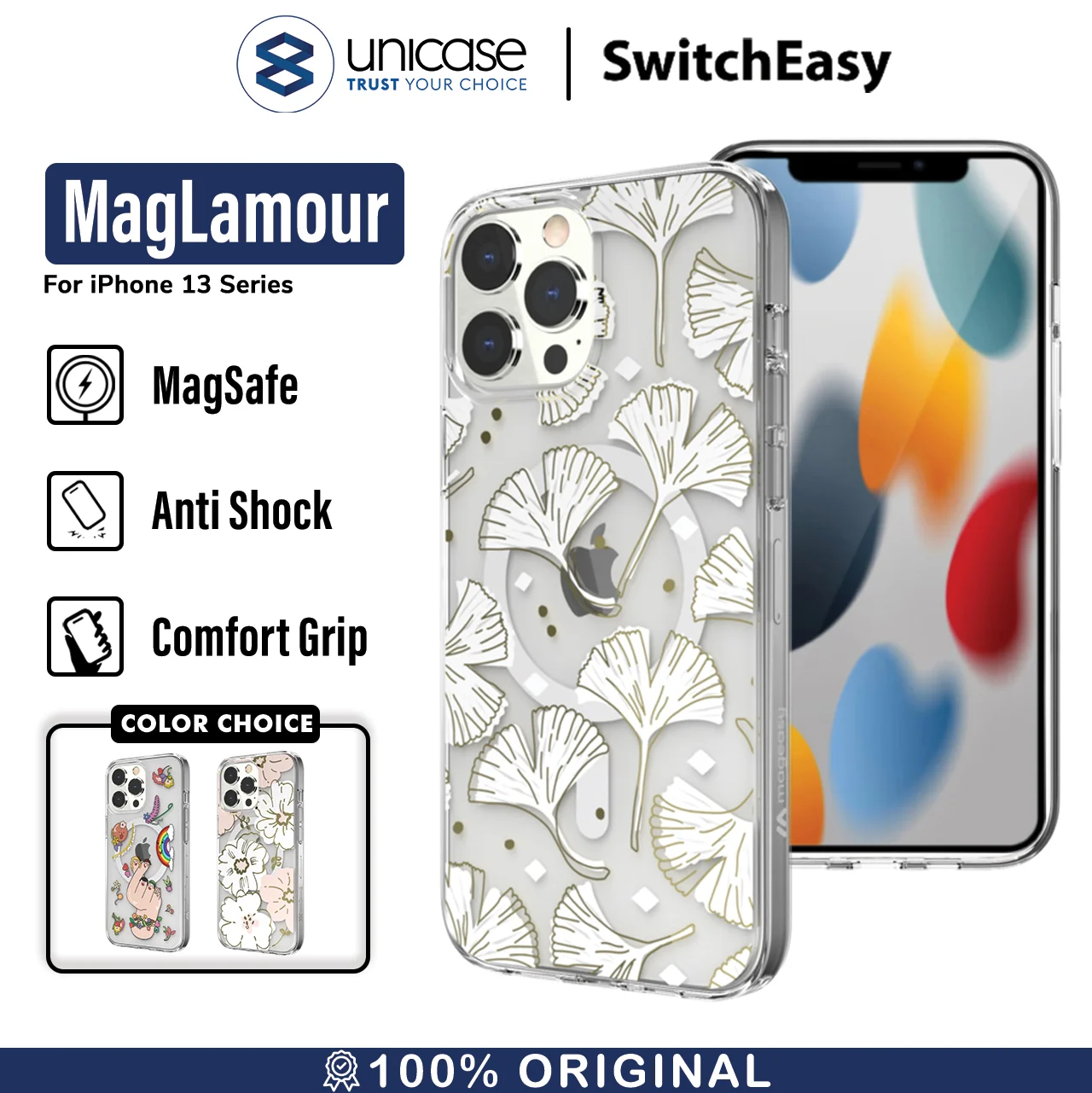 Case iPhone 13 Pro Max Mini SwitchEasy MagLamour Cute Flower Casing