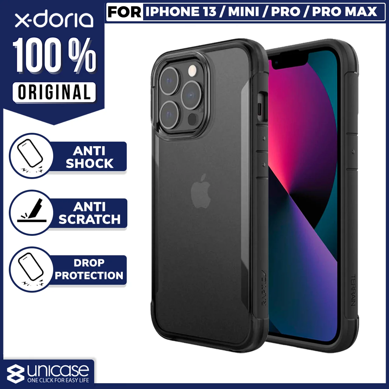 Case iPhone 13 Pro Max Mini Xdoria Raptic Terrain protective casing