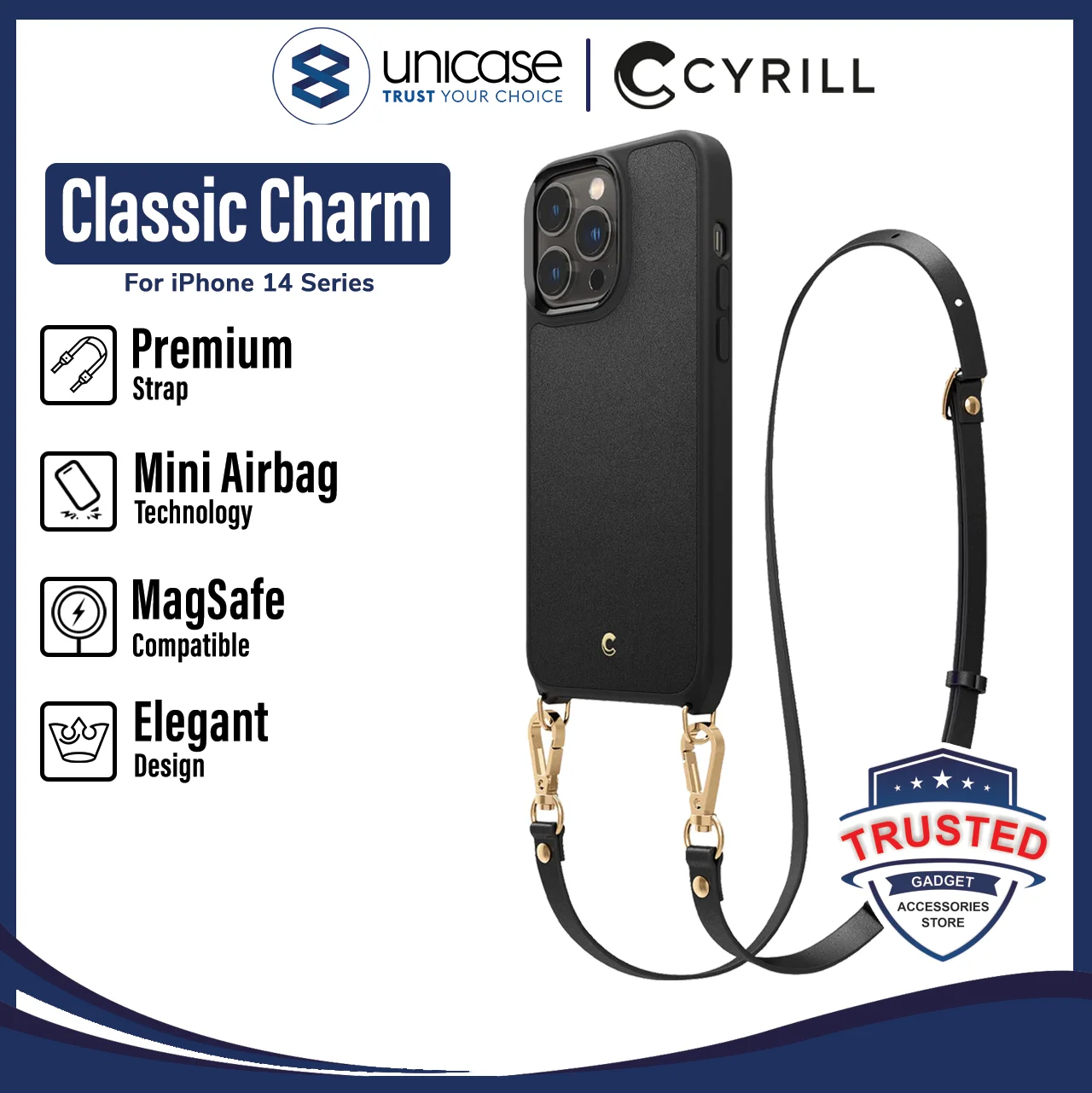 Case iPhone 14 Pro Max Plus Cyrill Color Classic Charm MagSafe Casing