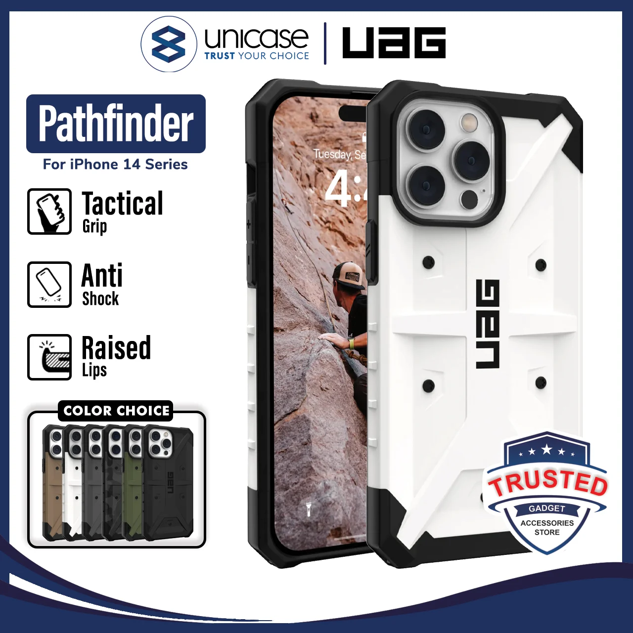 Case iPhone 14 Pro Max Plus UAG Pathfinder Anti Drop Armor Casing