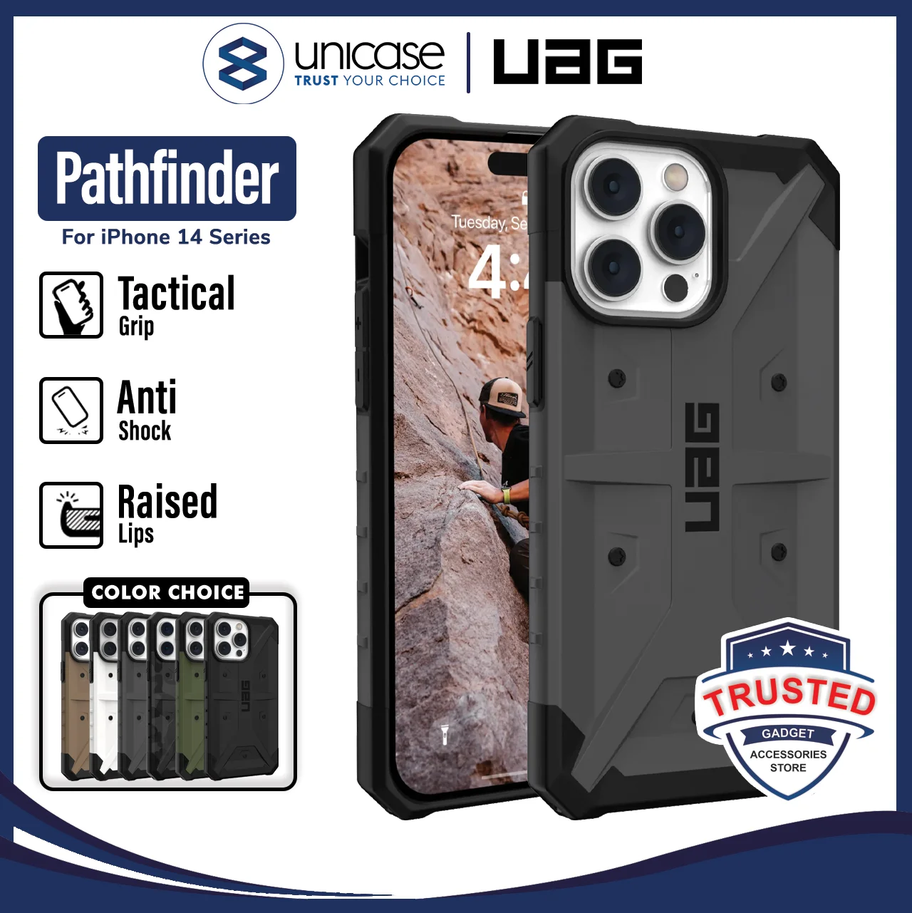 Case iPhone 14 Pro Max Plus UAG Pathfinder Anti Drop Armor Casing