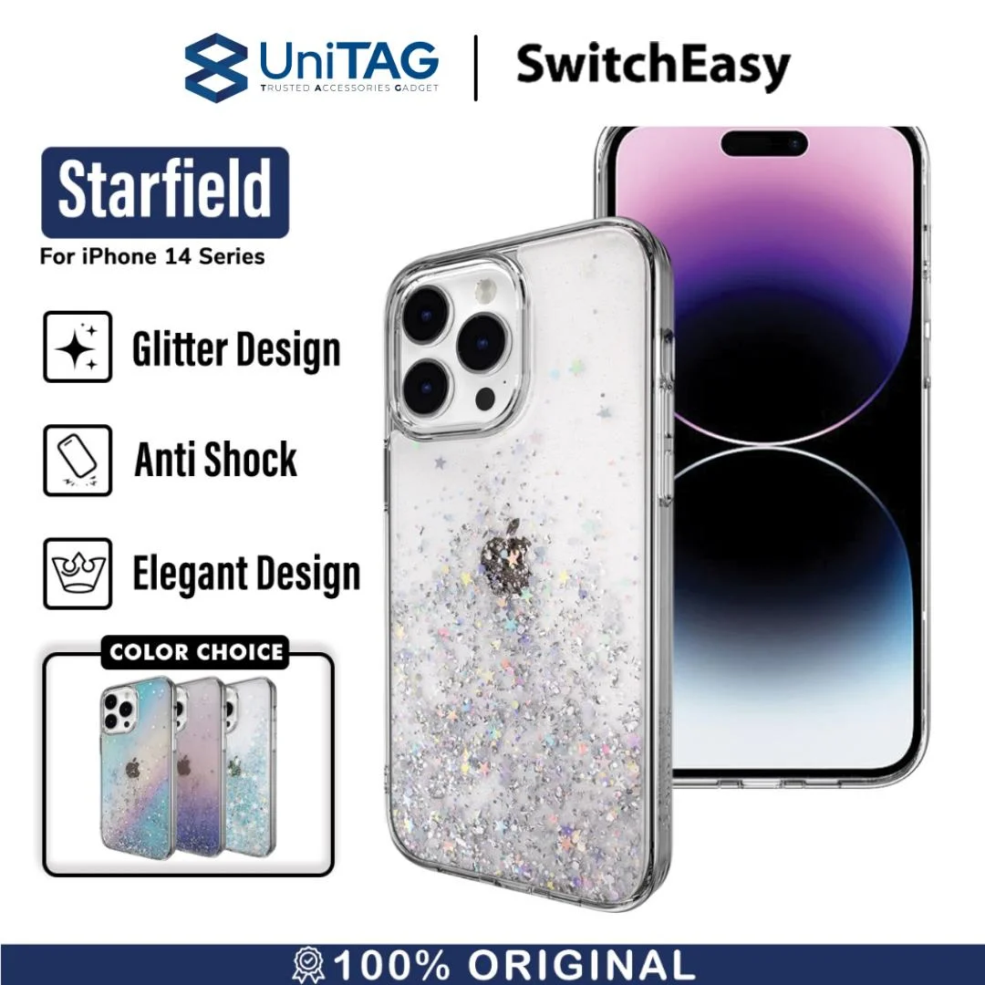 Case iPhone 15/ 14 Pro Max Plus SwitchEasy Starfield Glitter Casing