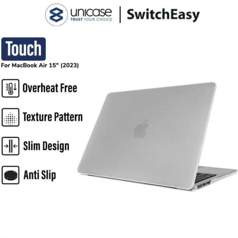 Case Macbook Air 15 M2 2023 SwitchEasy Touch Slim Cover Hard Casing
