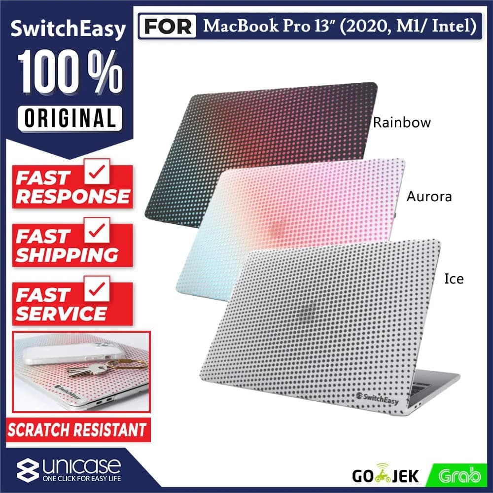 Case Macbook Pro / Air 13 (2020) SwitchEasy Dots Hardcase Motif Casing