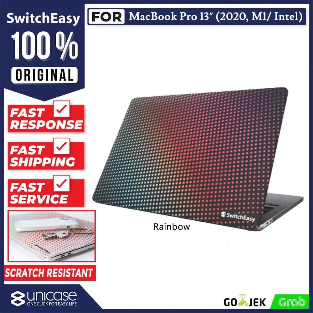 Case Macbook Pro / Air 13 (2020) SwitchEasy Dots Hardcase Motif Casing