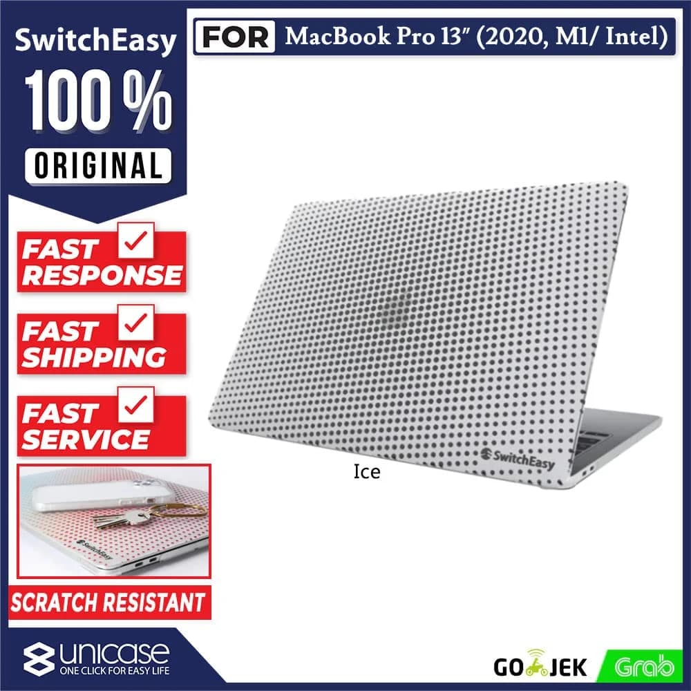 Case Macbook Pro / Air 13 (2020) SwitchEasy Dots Hardcase Motif Casing