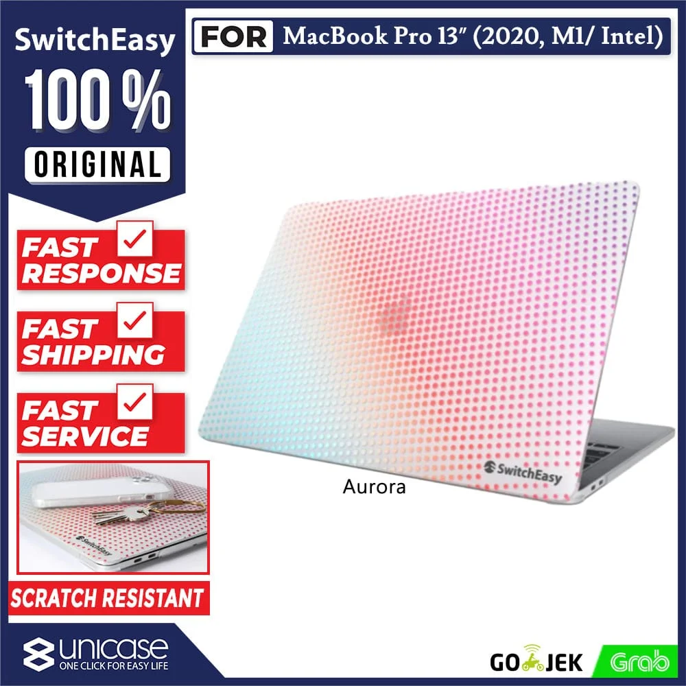Case Macbook Pro / Air 13 (2020) SwitchEasy Dots Hardcase Motif Casing