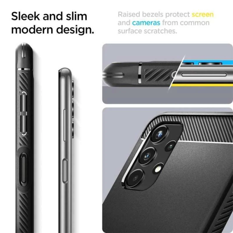 Case Samsung Galaxy A13 4G / 5G Spigen Rugged Armor Slim Carbon Casing