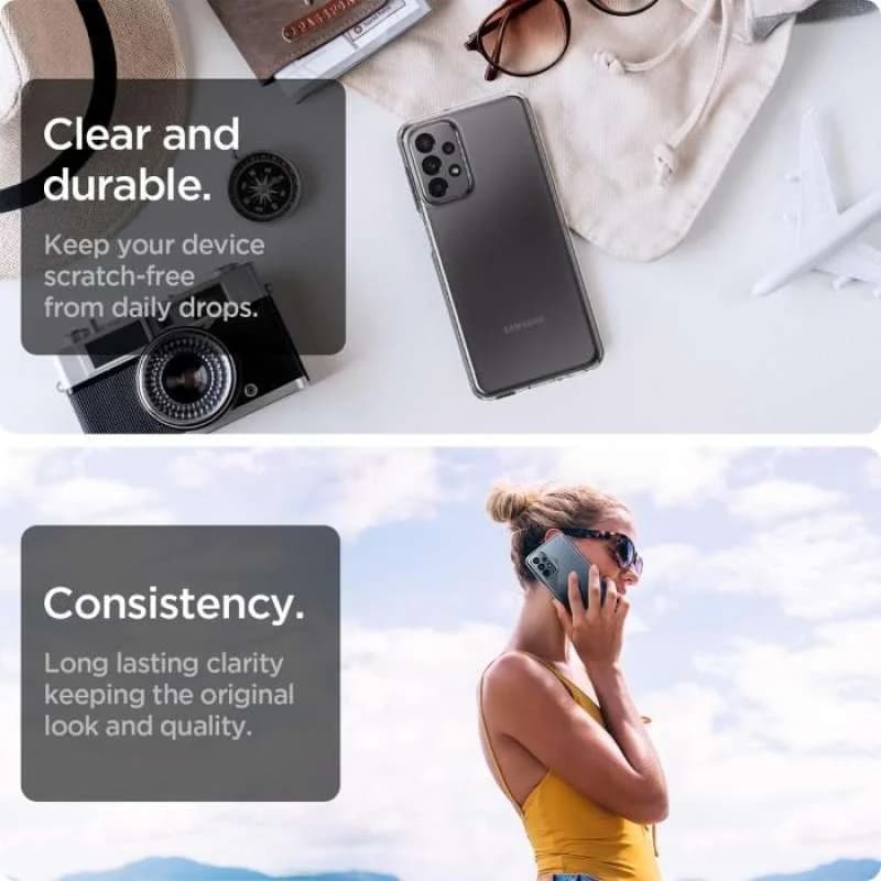 Case Samsung Galaxy A23 4G/5G Spigen Liquid Crystal Clear Slim Casing