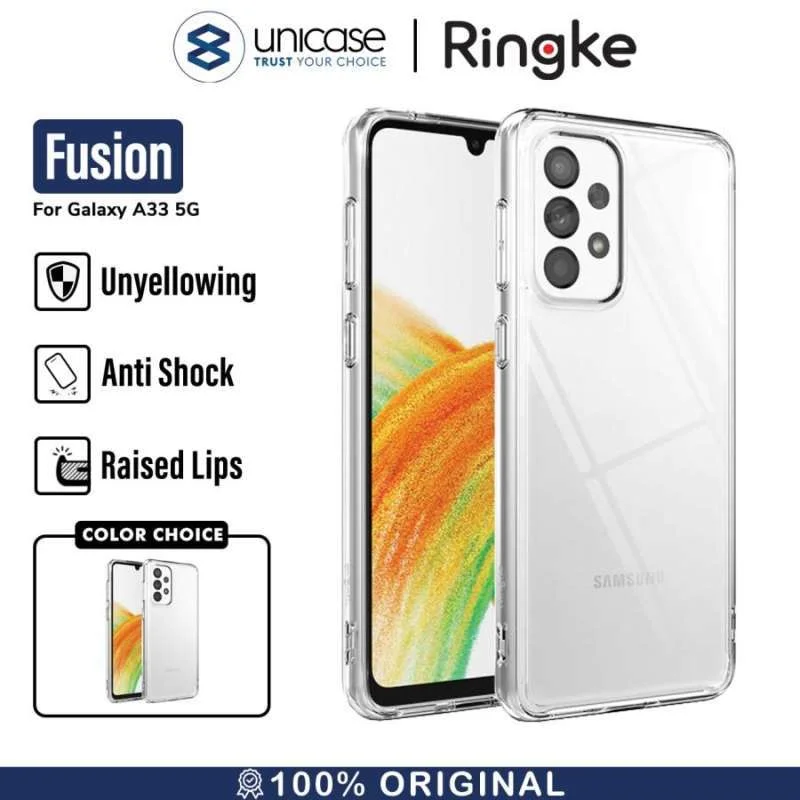 Case Samsung Galaxy A33 5G Ringke Fusion Hybrid Clear Slim Casing