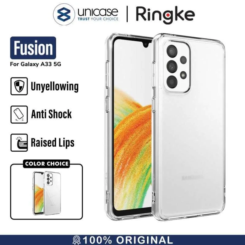 Case Samsung Galaxy A33 5G Ringke Fusion Hybrid Clear Slim Casing