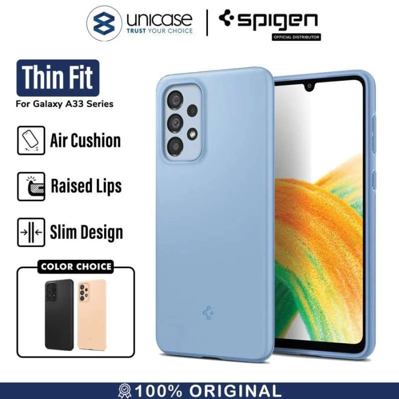 Case Samsung Galaxy A33 Spigen Thin Fit Slim Hybrid Anti Crack Casing