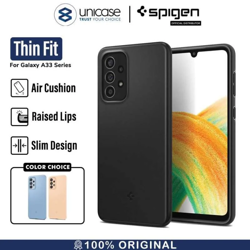 Case Samsung Galaxy A33 Spigen Thin Fit Slim Hybrid Anti Crack Casing