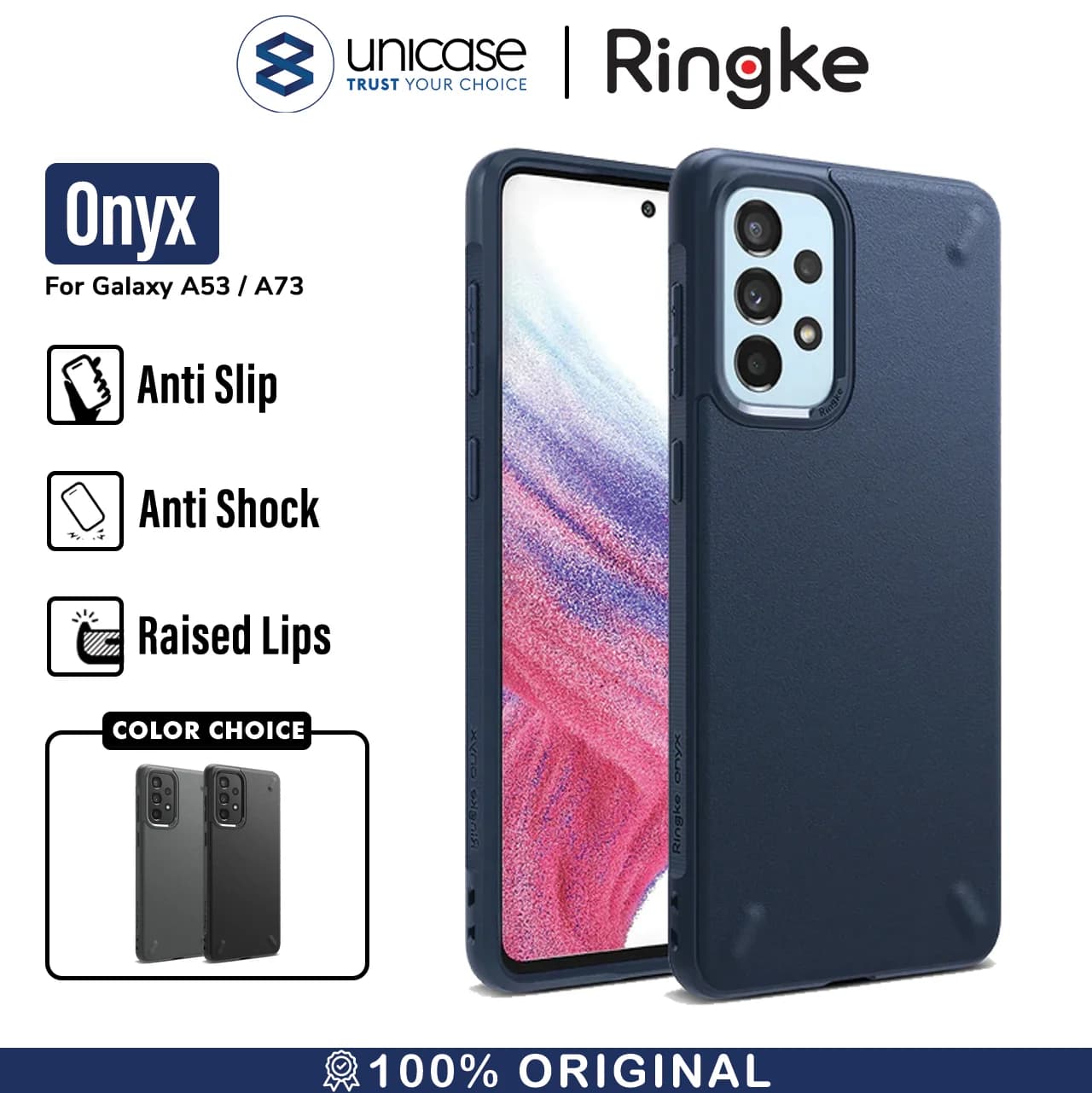 Case Samsung Galaxy A53 / A73 Ringke Onyx TPU Flexible Softcase Casing