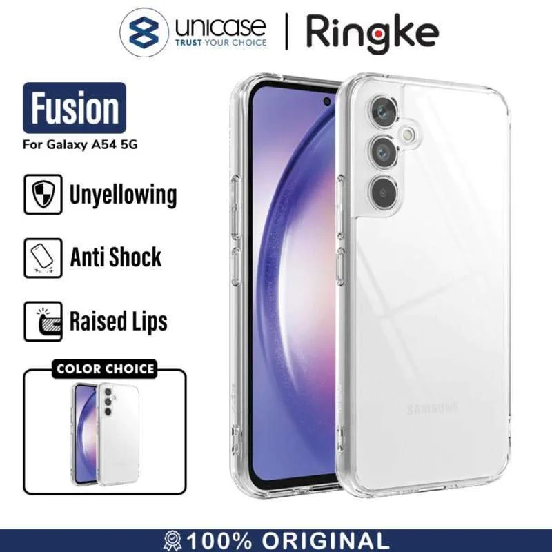 Case Samsung Galaxy A54 Ringke Fusion Anti Crack Clear Cover Casing