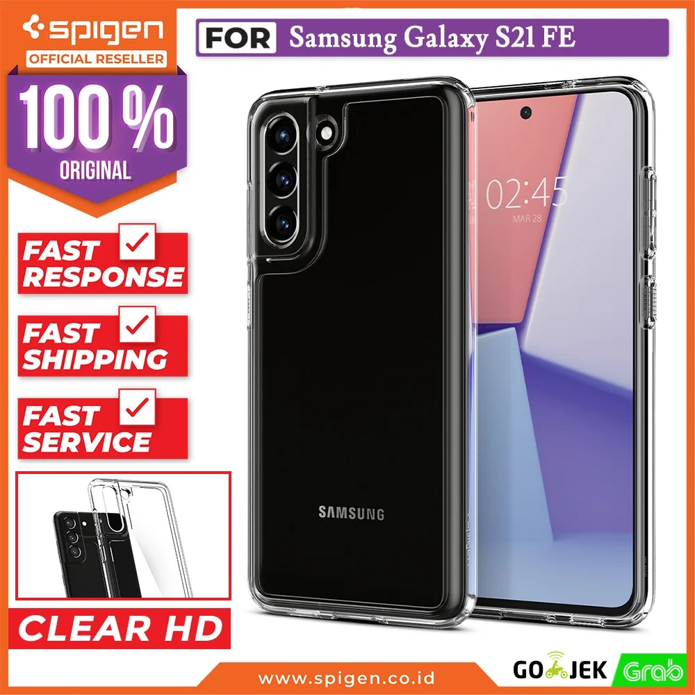Case Samsung Galaxy S21 FE Spigen Crystal Hybrid Slim Clear Casing