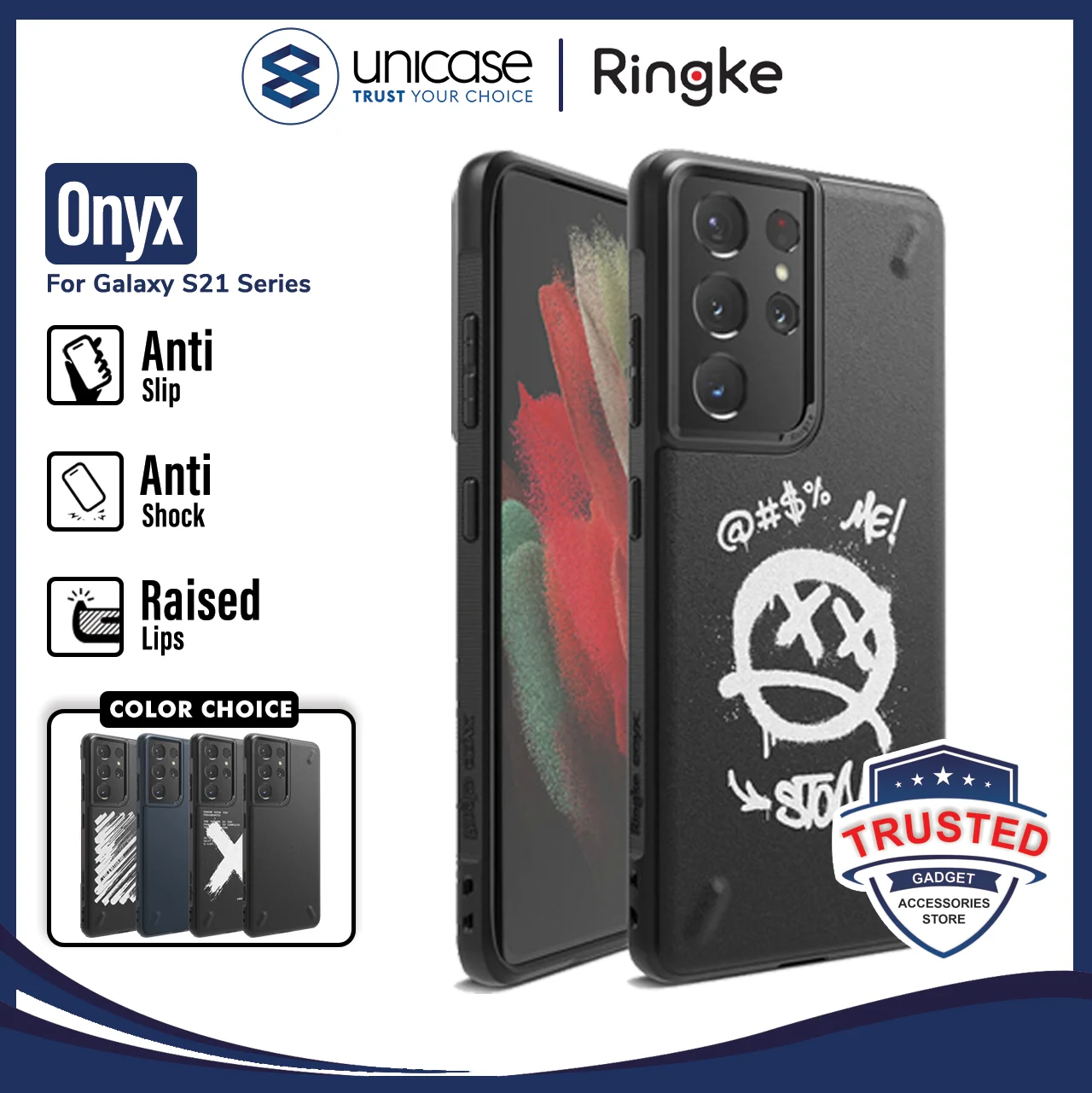 Case Samsung Galaxy S21 Ultra S21 Plus Ringke Onyx TPU Softcase Casing