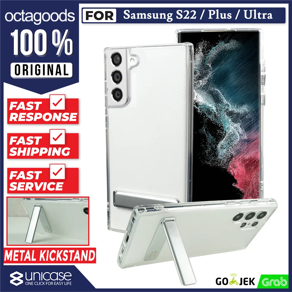 Case Samsung Galaxy S22 Ultra Plus 5G Octagoods Hybrid S Stand Casing