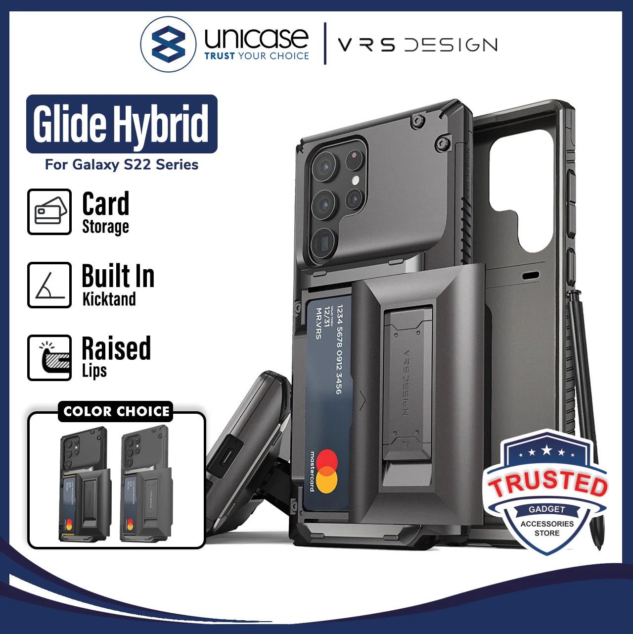 Case Samsung Galaxy S22 Ultra Plus 5G VRS Design Damda Glide Hybrid