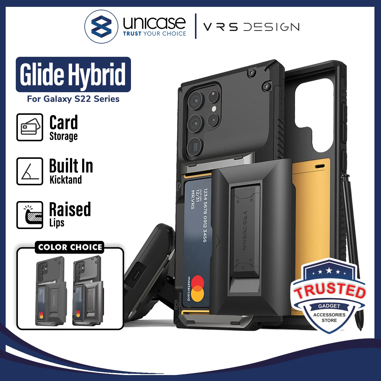 Case Samsung Galaxy S22 Ultra Plus 5G VRS Design Damda Glide Hybrid