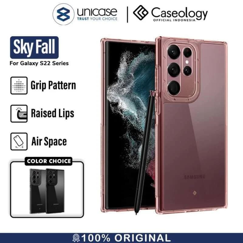 Case Samsung Galaxy S22 Ultra Plus Caseology Skyfall Hybrid Casing