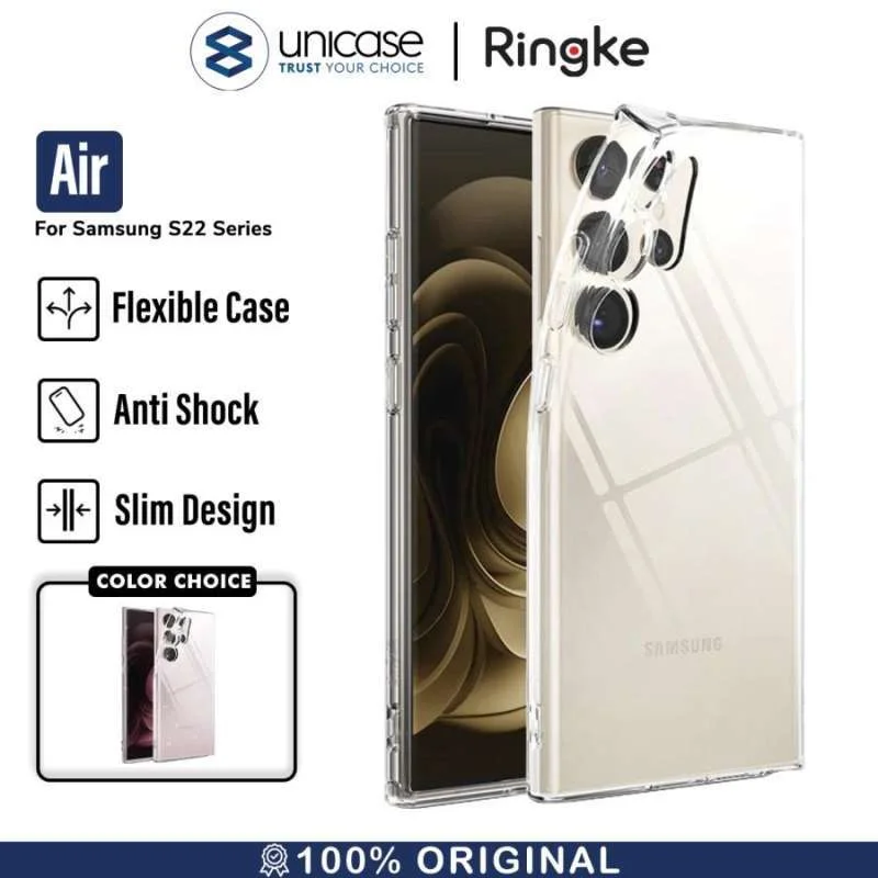Case Samsung Galaxy S22 Ultra Plus Ringke Air Clear Softcase Casing
