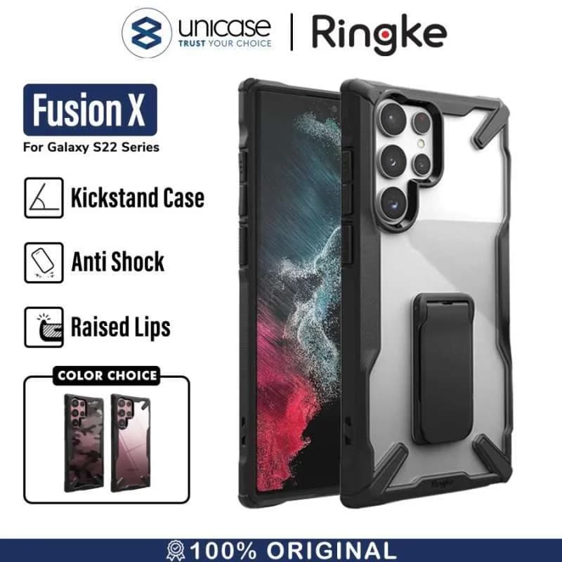Case Samsung Galaxy S22 Ultra / Plus Ringke Fusion X Anti Crack Casing