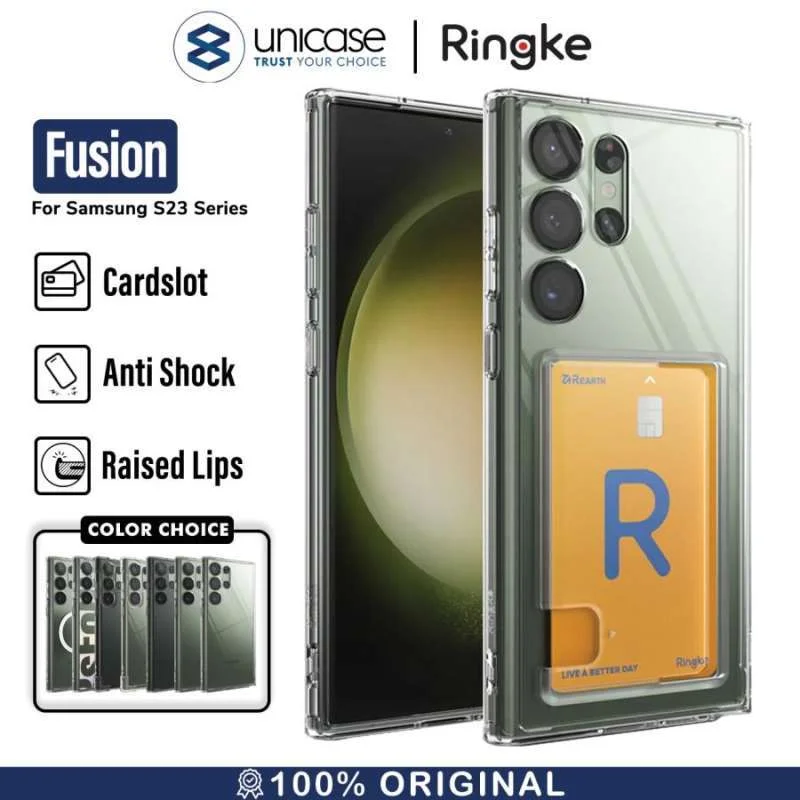 Case Samsung Galaxy S23 Ultra Plus Ringke Fusion Clear Cover Casing