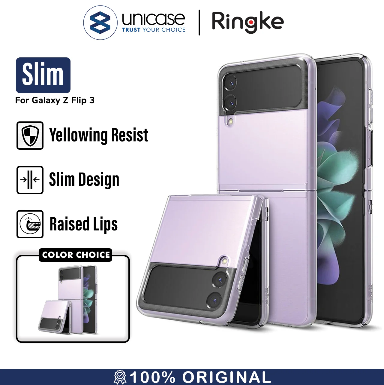 Case Samsung Galaxy Z Flip 3 RINGKE Slim Hardcase Thin Casing